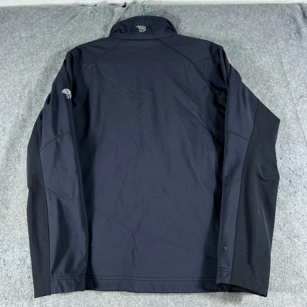 Mountain Hardwear AirShield Elite Windbreaker Jacket Mens Medium Black Hiking
